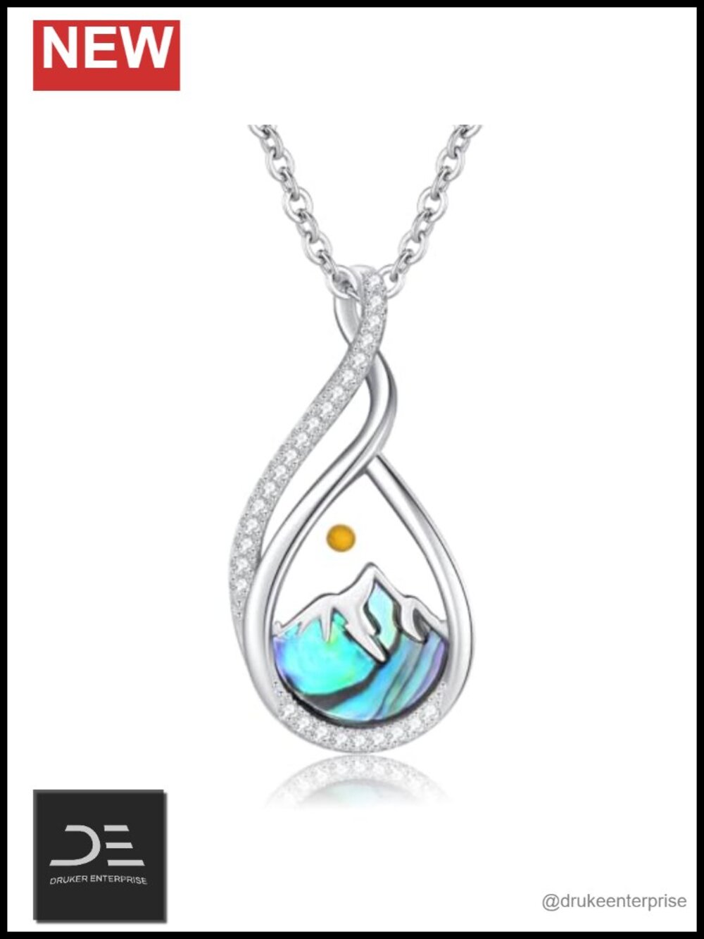 925 Sterling Silver Mustard Seed Faith Necklace Pendant Inspirational Christian